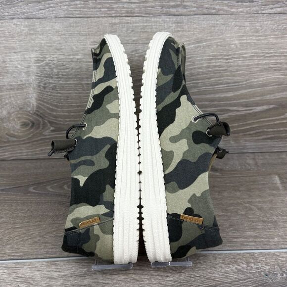 Hey Dude Wendy Women’s Sz 9/EU 40 Camo Green Slip On Comfort Loafers 121417003 - Picture 10 of 10